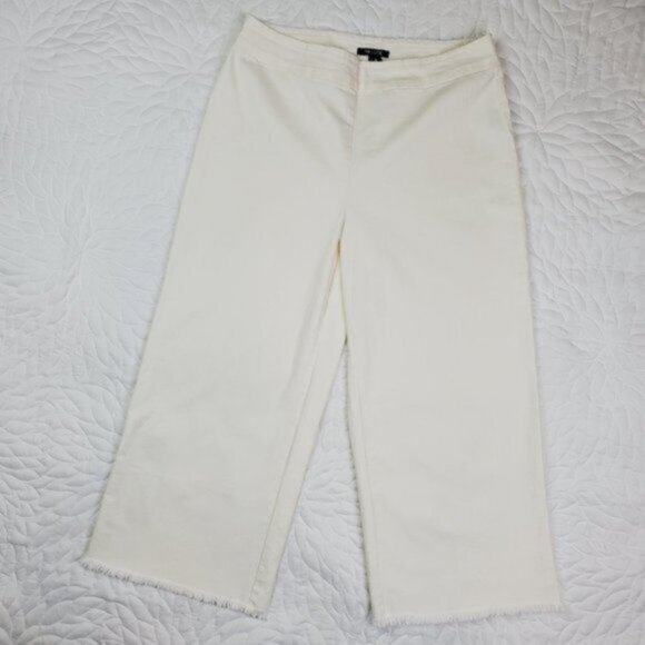 NIC+ZOE Pants Women’s Crop Stretch Denim Wide Leg Capris Size 8 - Picture 3 of 6